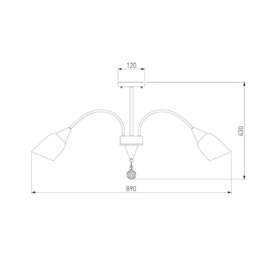 Потолочная люстра Eurosvet 30149/8 золото