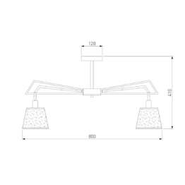 Потолочная люстра Eurosvet 60082/8 золотая бронза