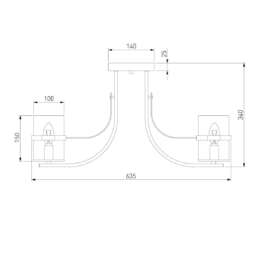 Потолочная люстра Eurosvet 60085/8 античная бронза