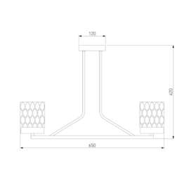 Потолочная люстра Eurosvet Calle 60127/6 хром