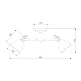 Потолочная люстра Eurosvet Denley 70112/5 черный