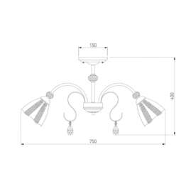 Потолочная люстра Eurosvet Floranse 30155/8 белый