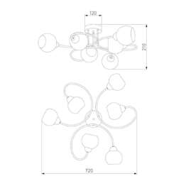 Потолочная люстра Eurosvet Tulia 30136/6 белый