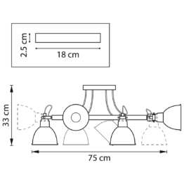 Потолочная люстра Lightstar Acrobata 761067