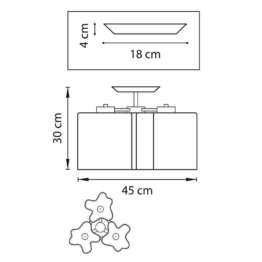 Потолочная люстра Lightstar Nubi Legno 802035