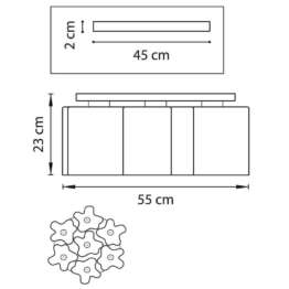 Потолочная люстра Lightstar Nubi Legno 802075