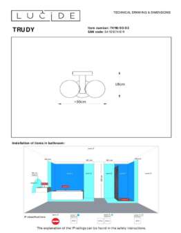 Потолочная люстра Lucide Trudy 74116/03/02