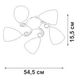 Потолочная люстра Vitaluce V3886-9/5PL