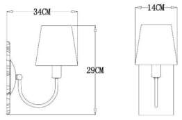 Бра Arte Lamp Gracie A7301AP-1PB