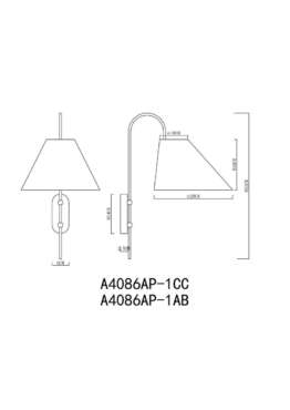 Бра Arte Lamp Rondo A4086AP-1CC