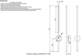 Бра Crystal VERDE AP L700 BLACK NEW