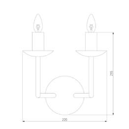 Бра Eurosvet Cariso 60150/2 хром