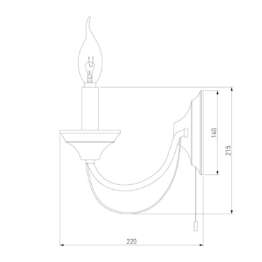 Бра Eurosvet Lazzaro 60098/2 черный