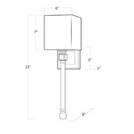 Бра Imperium Loft Regina Andrew Crystal Sconce 85023-22