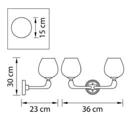 Бра Osgona Delta 706622