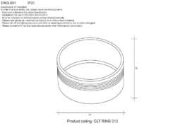 Декоративное кольцо Crystal Lux CLT Ring 013 GO