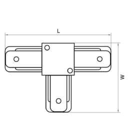 Коннектор T-образный Lightstar Barra 502136