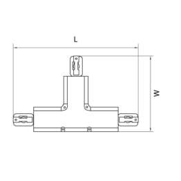 Коннектор T-образный Lightstar Barra 504139