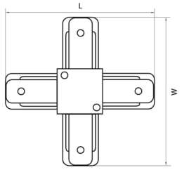 Коннектор X-образный Lightstar Barra 502146
