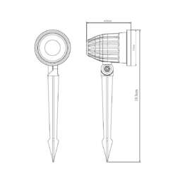 Ландшафтный светодиодный светильник Arte Lamp Elsie A1127IN-1BK