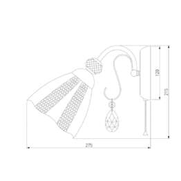 Настенный светильник Eurosvet 30155/1 античная бронза