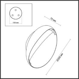 Настенный светодиодный светильник Odeon Light Hightech Vela 7005/7WL