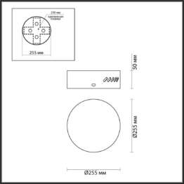 Основа для люстры Odeon Light Hall Crossa 5072/3R