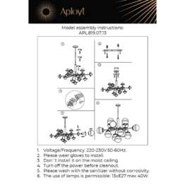 Подвесная люстра Aployt Nika APL.819.07.13