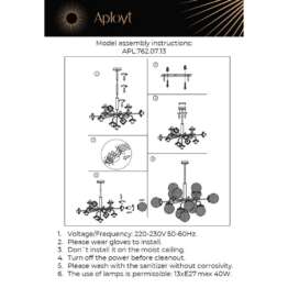 Подвесная люстра Aployt Zaneta APL.762.07.13