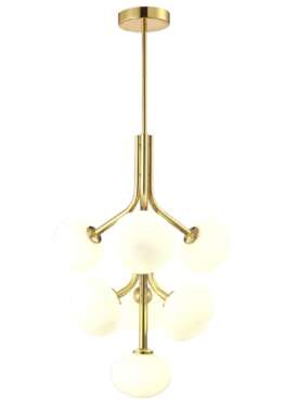 Подвесная люстра Crystal Lux ALICIA SP7 GOLD/WHITE