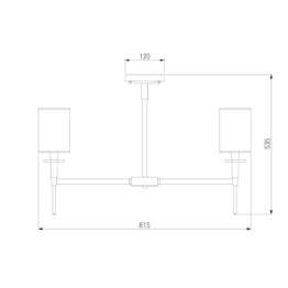 Подвесная люстра Eurosvet Brielle 60132/8 хром