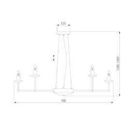 Подвесная люстра Eurosvet Cariso 60150/18 хром