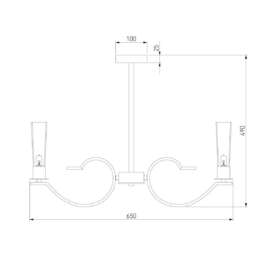 Подвесная люстра Eurosvet Rosher 60141/6 хром