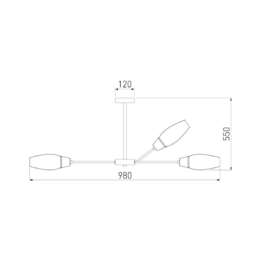 Подвесная люстра Eurosvet Thalia 60140/12 золото