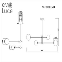 Подвесная люстра Evoluce Arcola SLE220103-04