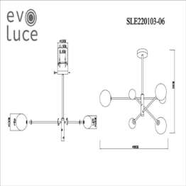 Подвесная люстра Evoluce Arcola SLE220103-06