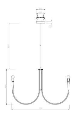 Подвесная люстра Freya Branches FR5253PL-08BS