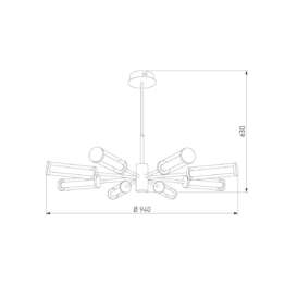 Подвесная светодиодная люстра Eurosvet Stark 50386 LED