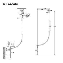 Подвесной светодиодный светильник ST Luce Minimalism SL6132.301.20