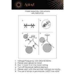 Потолочная люстра Aployt Marzena APL.300.07.02