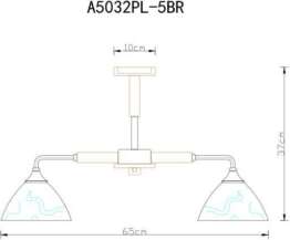 Потолочная люстра Arte Lamp Matthew A5032PL-5BR