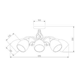 Потолочная люстра Eurosvet 30026/8 золото