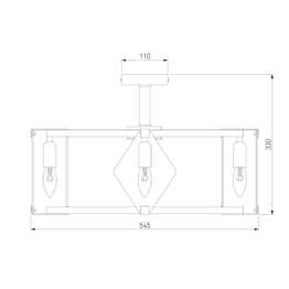 Потолочная люстра Eurosvet Aragon 60126/5 черный Smart