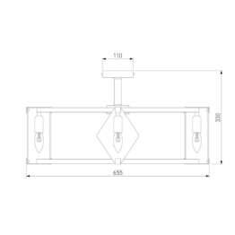 Потолочная люстра Eurosvet Aragon 60126/8 черный Smart