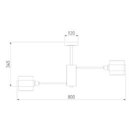 Потолочная люстра Eurosvet Arcada 70127/8 черный