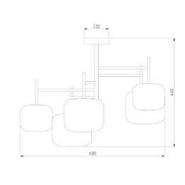 Потолочная люстра Eurosvet Jar 70128/5 хром