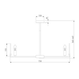 Потолочная люстра Eurosvet Marble 60158/7 латунь