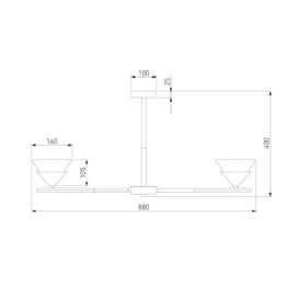 Потолочная люстра Eurosvet Rylee 70138/8 хром