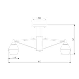 Потолочная люстра Eurosvet Takara 70135/5 кофе