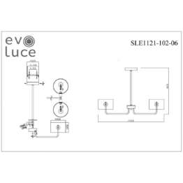 Потолочная люстра Evoluce Aerin SLE1121-102-06